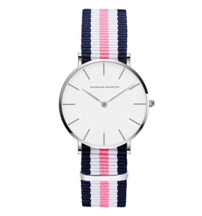 36mm ladies simple watch waterproof Korean white belt student watch Limorista