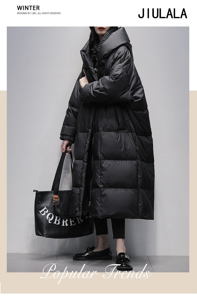 Winter Fleece-lined Thickened 90 White Duck Down Jacket Limorista