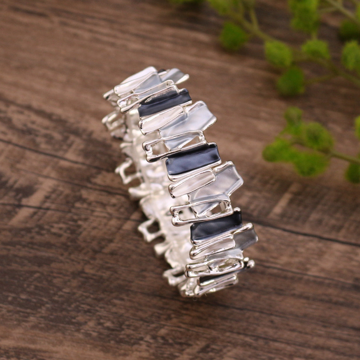 Irregular Colorful Oil Necklace Alloy Bracelet Stitching Women&