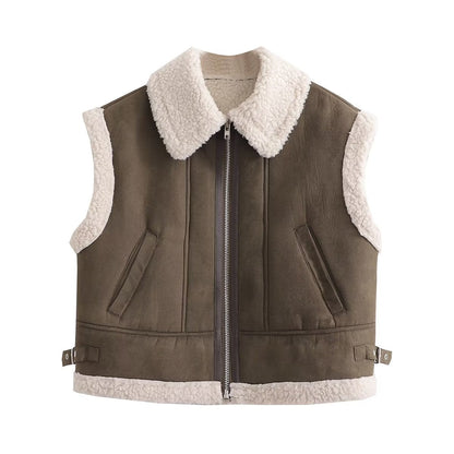 Street Fashion 3 Color Fur Vest Coat 9605 Limorista