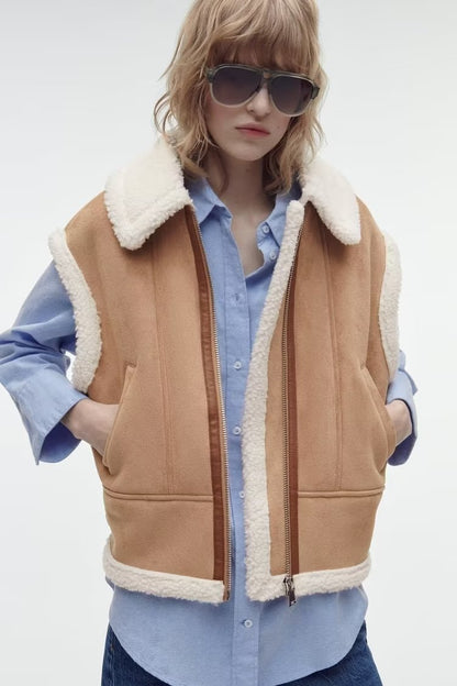 Street Fashion 3 Color Fur Vest Coat 9605 Limorista