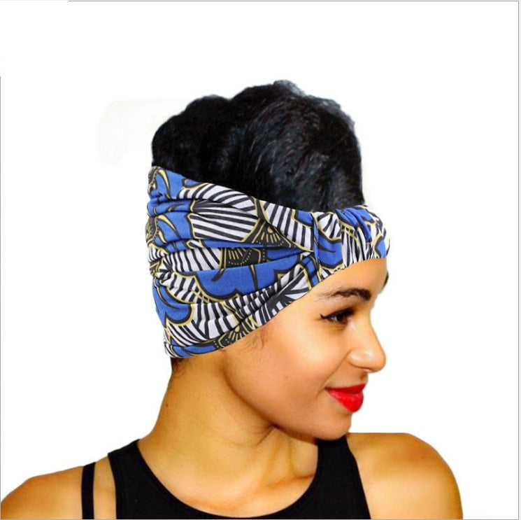 African print wide headscarf Limorista