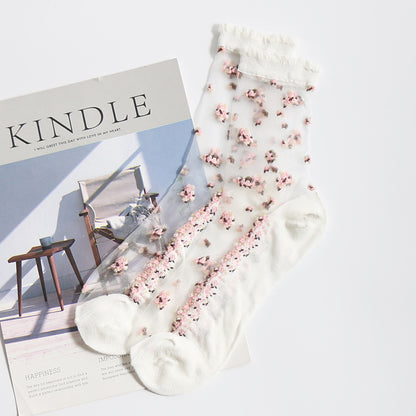 Jacquard crystal socks Limorista