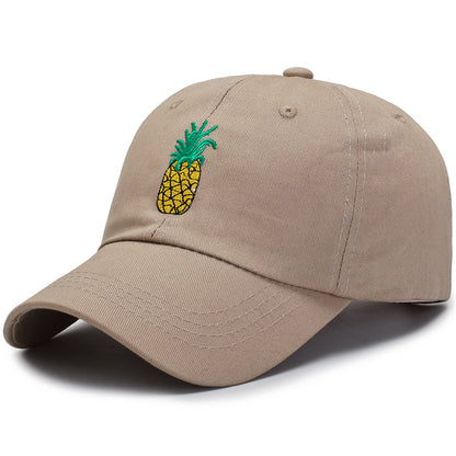 Fashion Unisex Pineapple Print Baseball Cap Snapback Adjustable Hip Hop Flat Hat Limorista