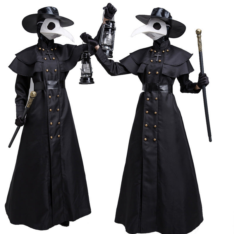 Halloween Dark Dungeon Hero Costume Crow Mouth Plague Doctor Costume Limorista