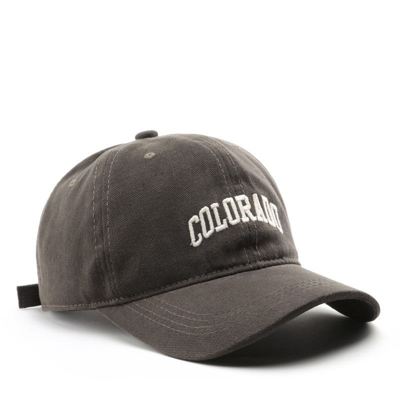 Japanese Fashionable Retro Female Letter Embroidery Baseball Cap Limorista