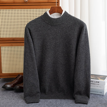 Half-collar Wool Sweater Male Limorista