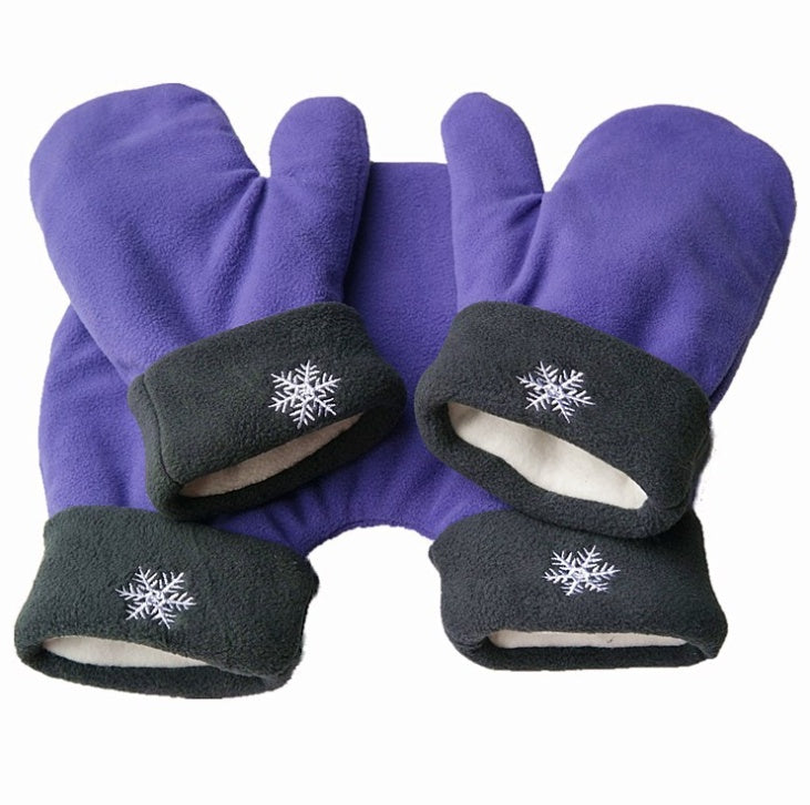Couple Lovers Gloves Polar Fleece Sweethearts Thicken Winter Warm Lining Glove Christmas Gift Lovers Mittens Limorista