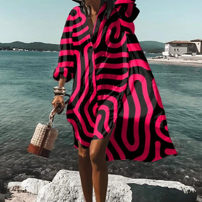 Fashion Print Temperament Loose And Comfortable Dress Limorista