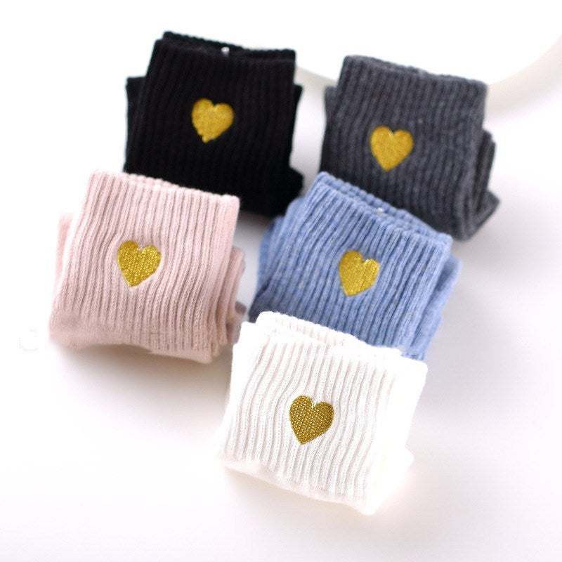 Hand-embroidered gold thread love women&