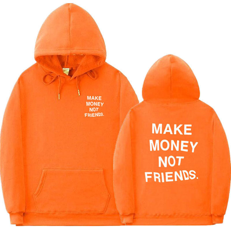 Letter printed Hoodie men&