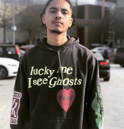 Graffiti alphabet print hoodie sweatshirt Limorista