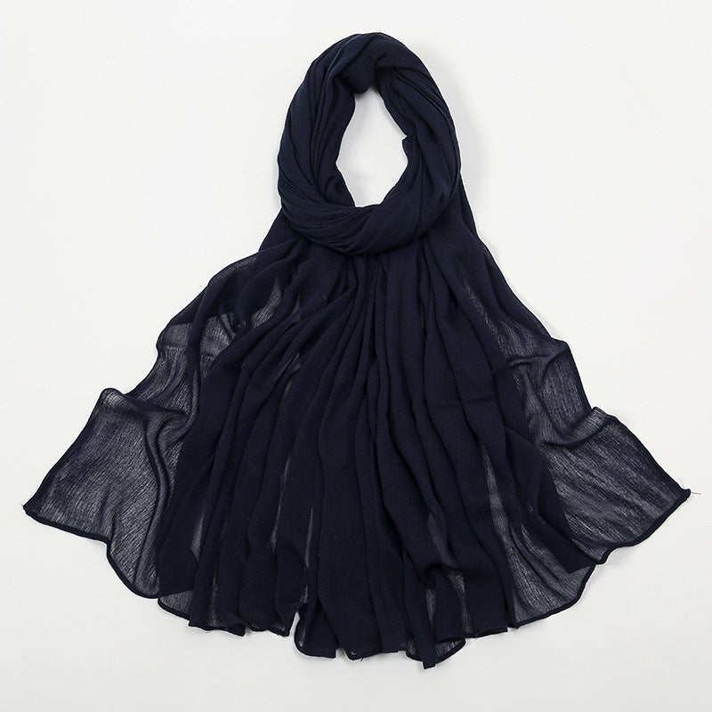 Curling Rayon Wrinkle Scarf Women&