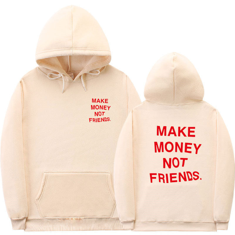 Letter printed Hoodie men&