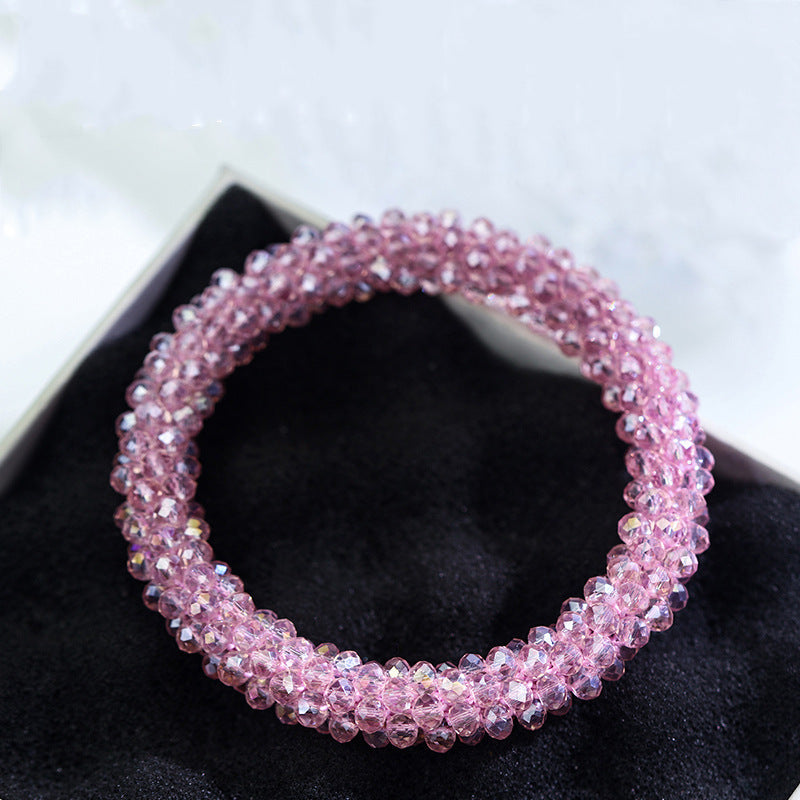 Enchanting Flash Diamond Crystal Round Bracelet Limorista