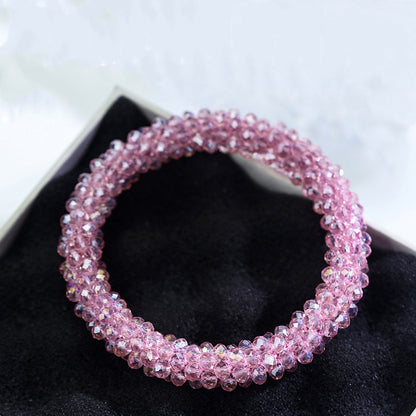 Enchanting Flash Diamond Crystal Round Bracelet Limorista