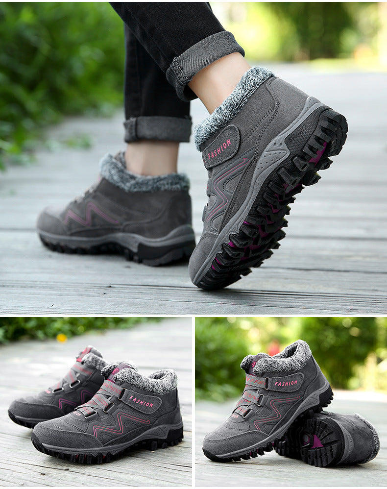 Winter warm and velvet thick couple shoes Limorista