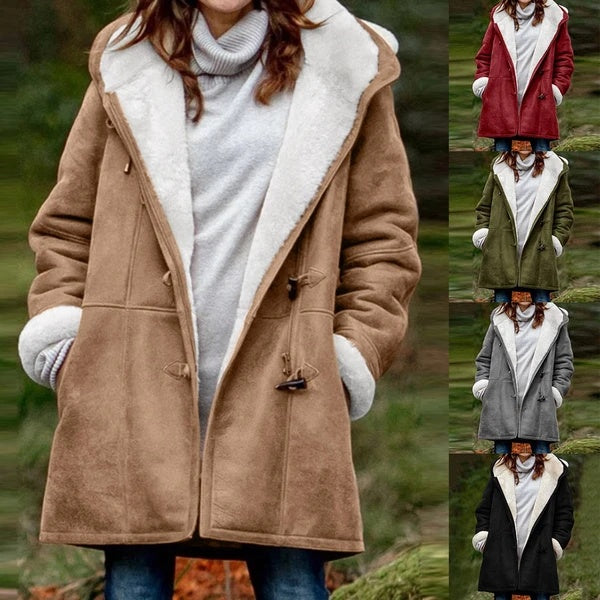 Medium length hooded coat Limorista