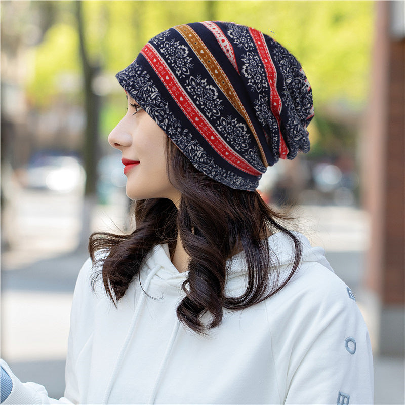 Head Ethnic Wind Series Korean Cashew Flower Bun Head Hat Limorista
