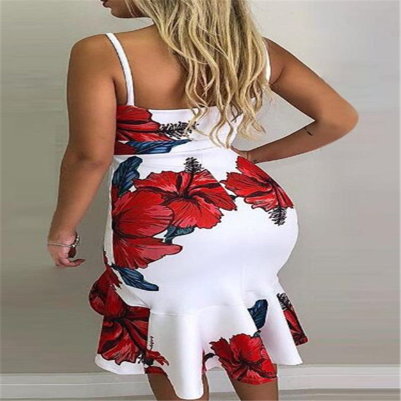 Collage halter irregular skirt dresses Limorista