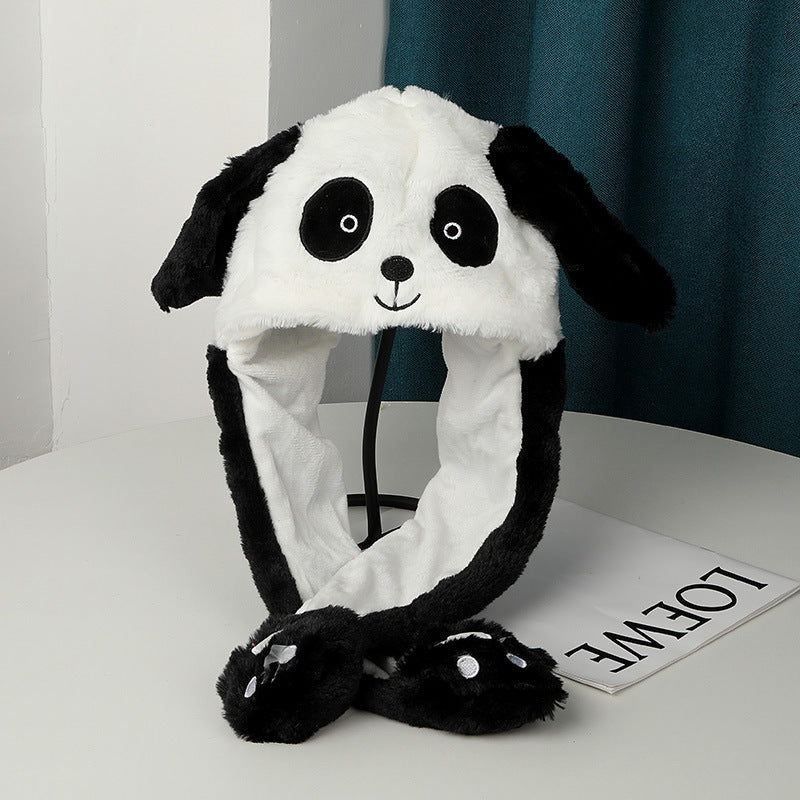 Warm Plush Moving Ear Hat Limorista