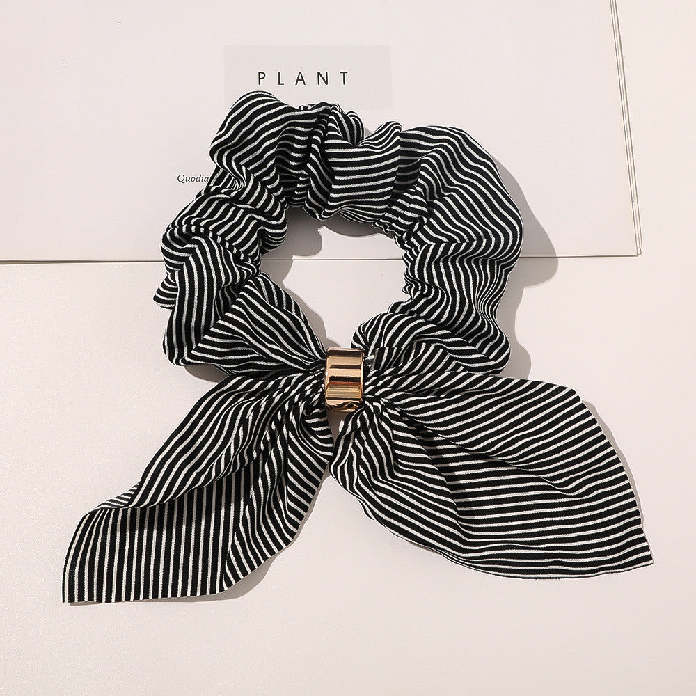 Chiffon Metal Buckle Large Intestine Ring Female OL Hair Accessories Limorista