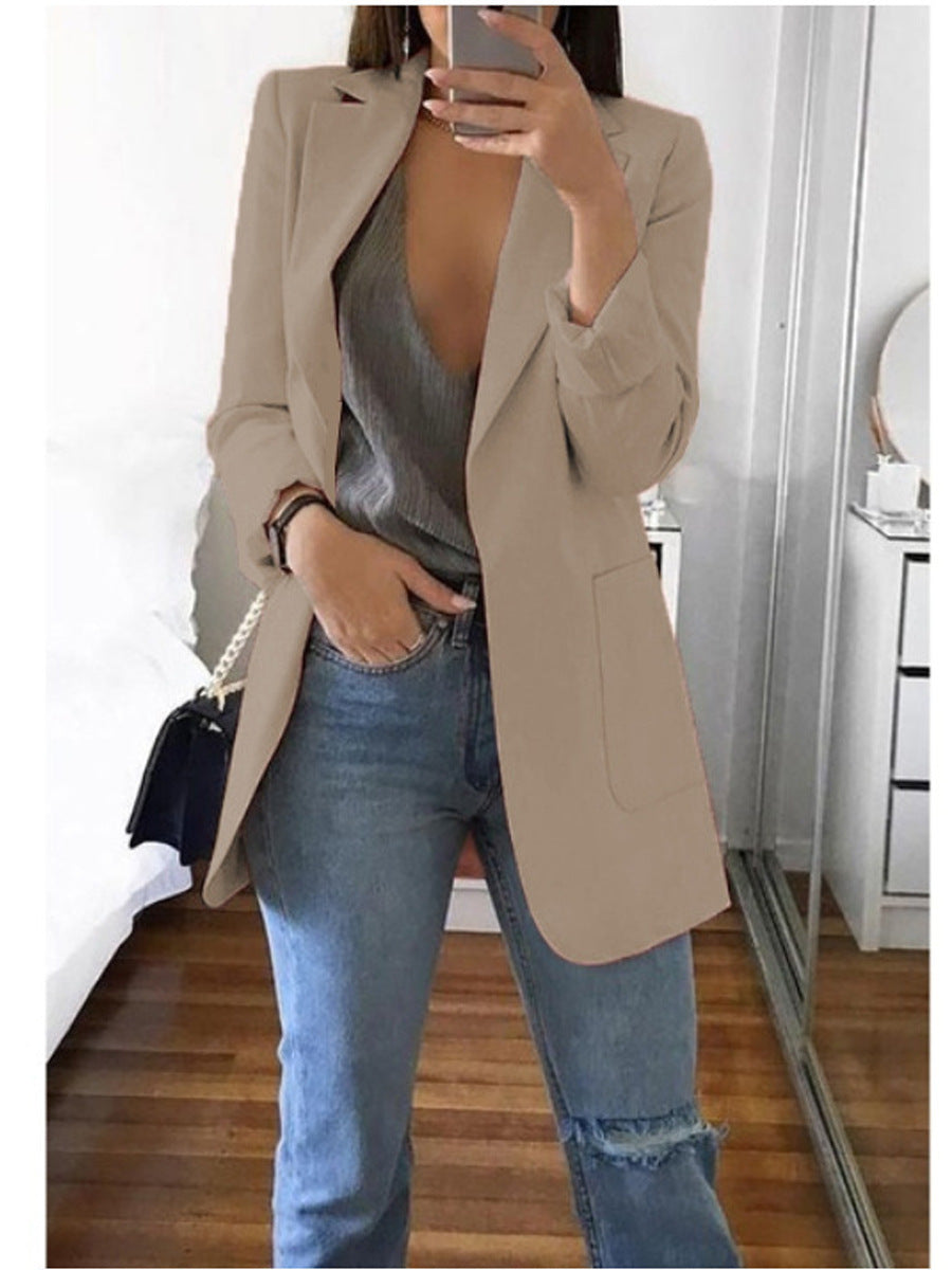 Long sleeve solid color cardigan Limorista