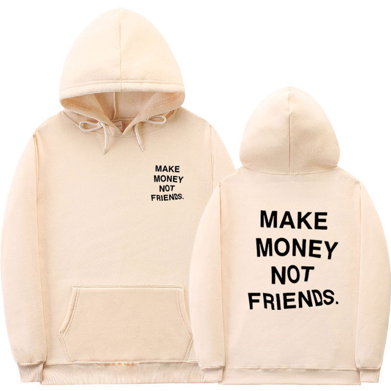 Letter printed Hoodie men&