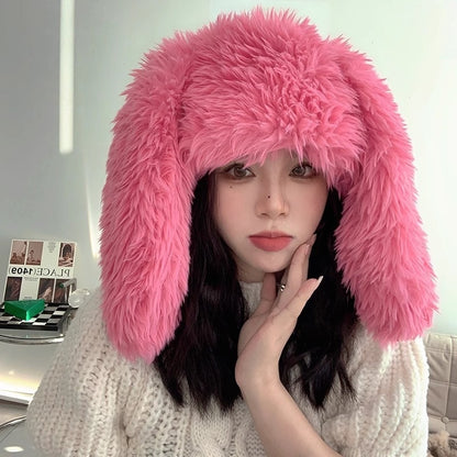 Sweet Cute Rabbit Ears Plush Bonnet Children Limorista
