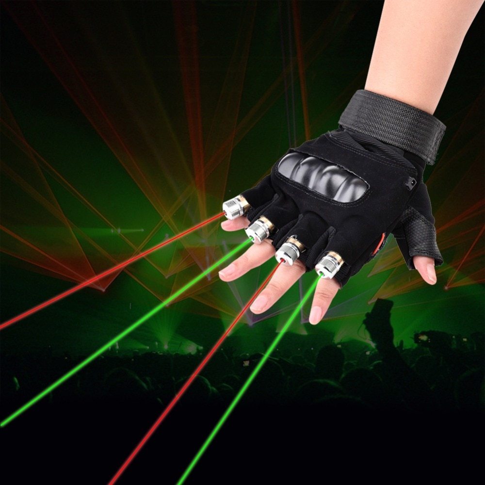 Stage Show Red Green Laser Gloves Limorista