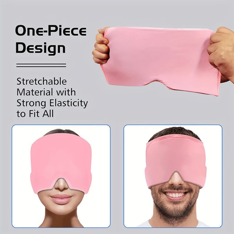 Ice Compress Headache Eye Mask Hat Relief For Migraines, Stress, And Tension Massage Tool Limorista
