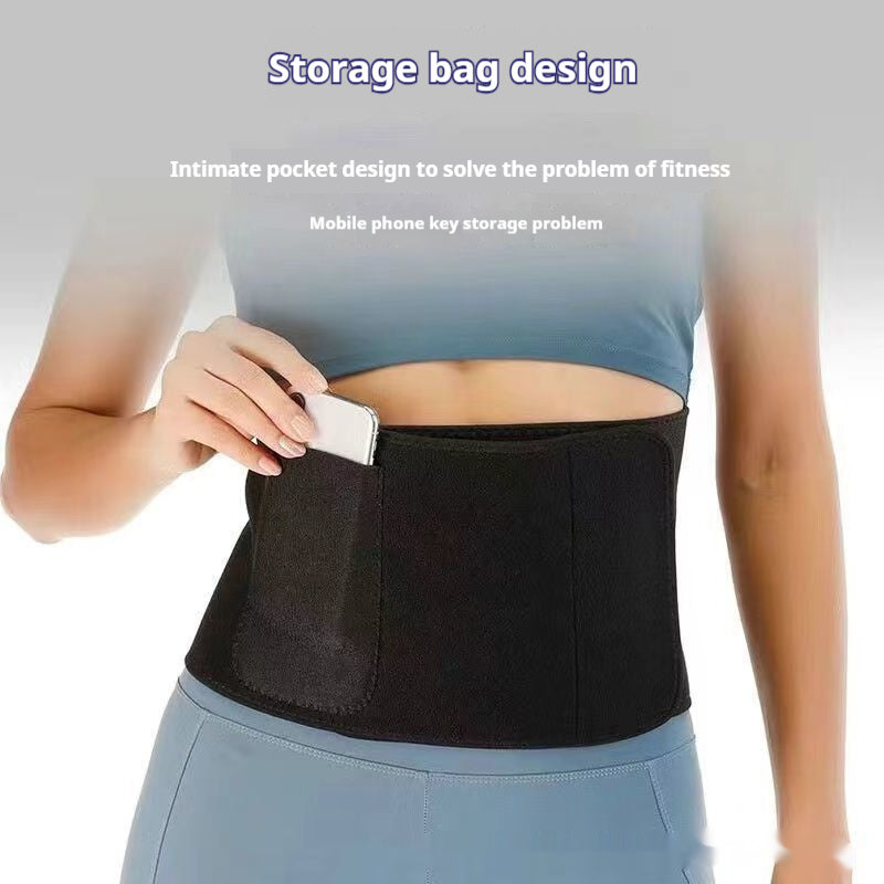 Sports Fitness Waist Support Squat Running Training Violently Sweat Belt Limorista
