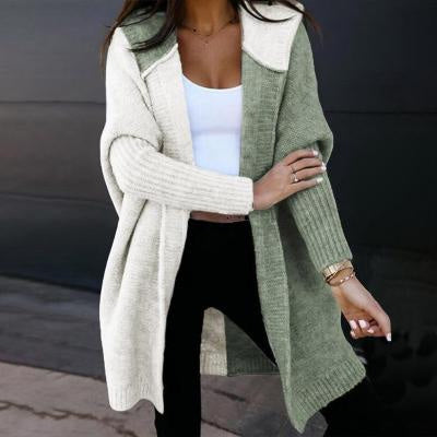 Hooded Temperament Printed Loose Zipper Sweater Coat Limorista