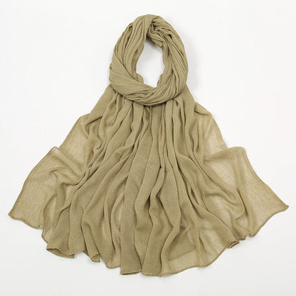 Curling Rayon Wrinkle Scarf Women&
