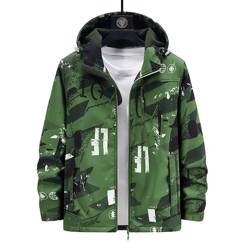 Autumn Couple Outdoor Casual Hooded Jacket Color Matching Limorista