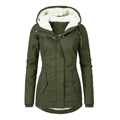 Autumn Winter Berber Fleece Casual Hooded Coat Limorista