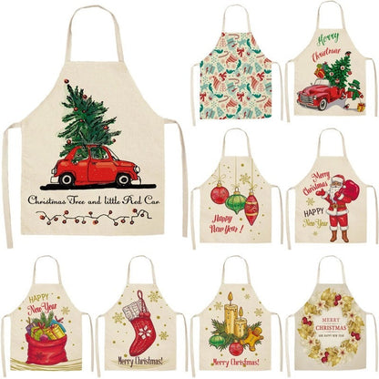Christmas Series Cotton And Linen Apron Limorista