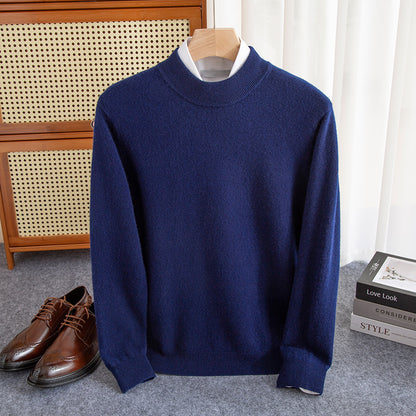 Half-collar Wool Sweater Male Limorista