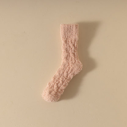 Coral Fleece Socks Women&