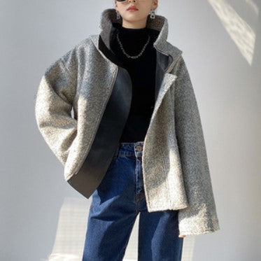 Fur One Piece Back-to-back Cap Coat Women&