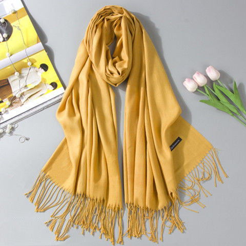Fashion Cashmere Dual-use Shawl Warm Scarf Limorista