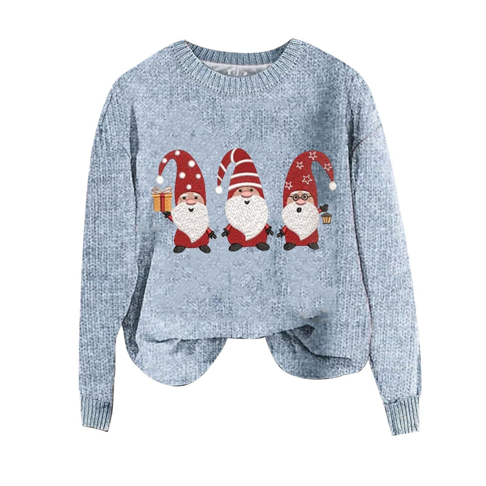 Bodkin Cloth Coat Christmas Elements 3D Printing Round Neck Limorista