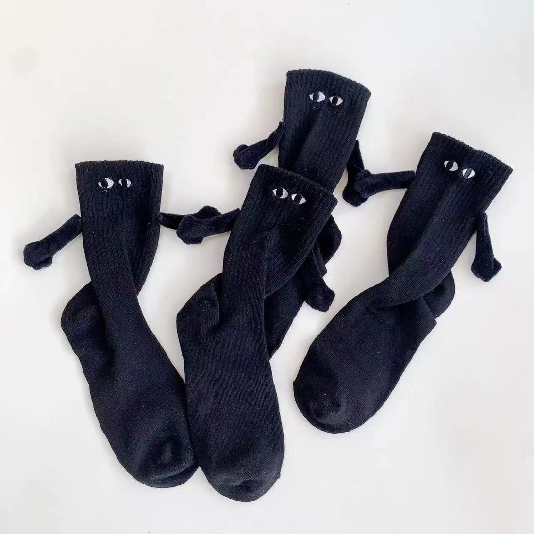 Short Mid-tube Sports Socks Tidal Summer Trend Pull Feet Do Not Hold Hands Couple Socks Limorista