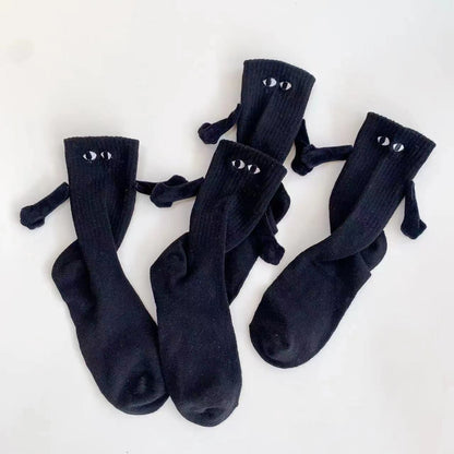 Short Mid-tube Sports Socks Tidal Summer Trend Pull Feet Do Not Hold Hands Couple Socks Limorista