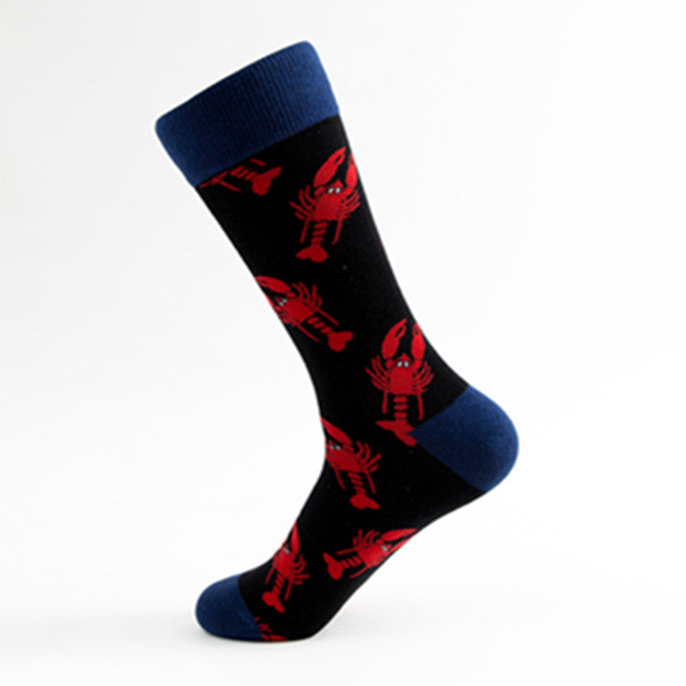 Colorful Mid-calf Couple Casual Cotton Socks Limorista