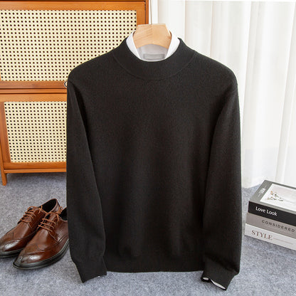 Half-collar Wool Sweater Male Limorista