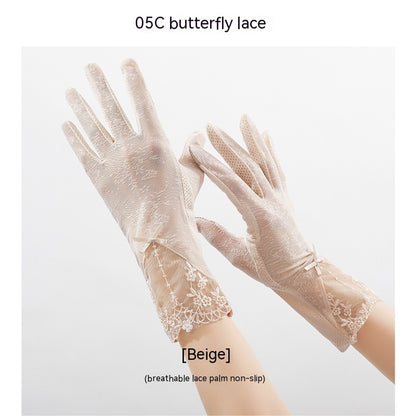 Lightweight Breathable Lace Sun Protection Gloves Limorista