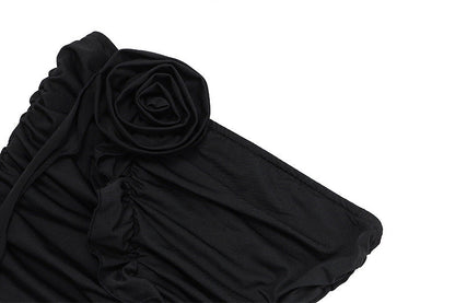 Flower Pleated Scarf Floating Top For Women Limorista