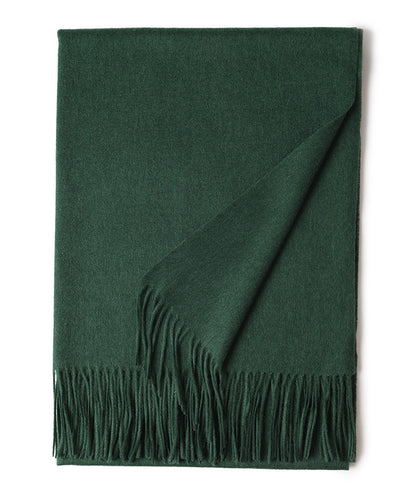 New Solid Color Wool Long Beard Warm Tassel Scarf Thick Limorista