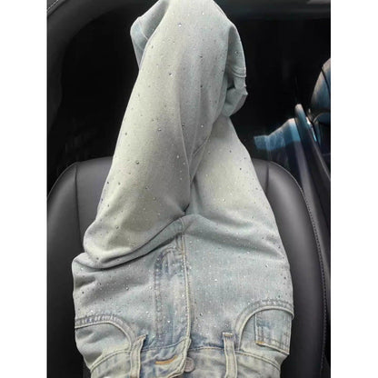 Straight Jeans For Women, Designer Rhinestones, High Waist, Loose And Slim, Drapey, Narrow Version Wide-leg Pants Limorista